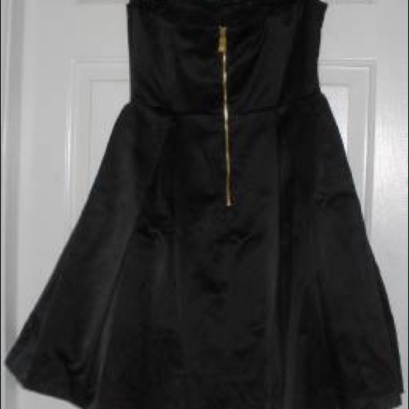 Womens Black Kate Young Strapless Party Dress 6 - Picture 4 of 8